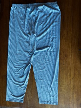 Pigiama Primark Lungo Bianco Azzurro Taglia L