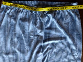 Pigiama Primark Lungo Bianco Azzurro Taglia L