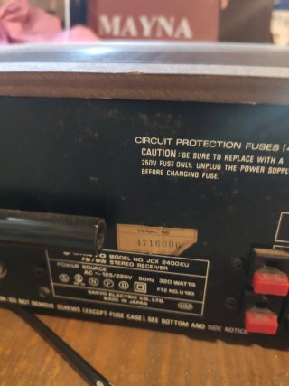 Receptor Sanyo JCX 2400KU Vintage