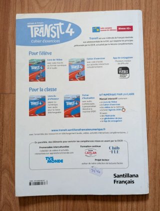 TRANSIT 4 PACK CAHIER D'EXERCICES Francés barato