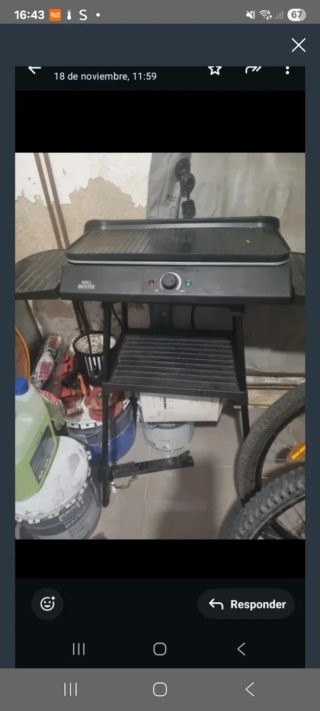 Barbacoa Grill Mesa Plegable