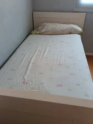 Cama nido 90x1,90 DM blanca