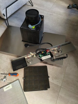 Campana extractora para piezas