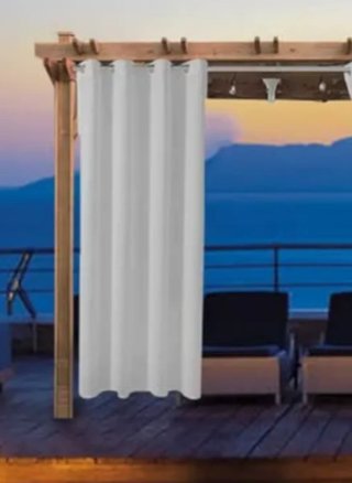 Cortina Opaca 132x275cm Blanca