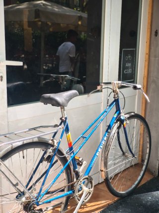 Bicicleta Clásica Peugeot Azul