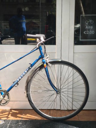 Bicicleta Clásica Peugeot Azul