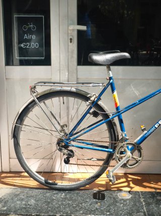 Bicicleta Clásica Peugeot Azul