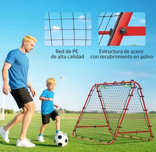 Red de rebote plegable roja