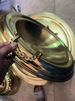 Brasero grande de latón o bronce