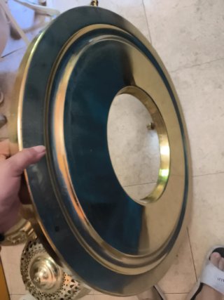 Brasero grande de latón o bronce