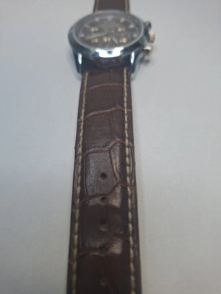 Orologio Rolex Classico in Pelle Marrone