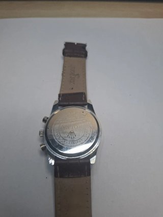 Orologio Rolex Classico in Pelle Marrone