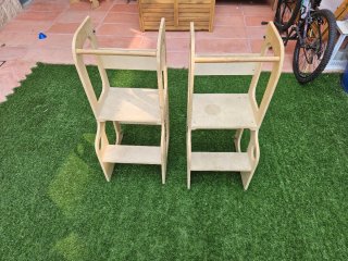 Trona convertible en mesa de actividades