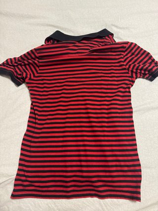 Polo Vans Rayas Rojas y Negras