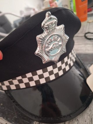 Gorra Policía Disfraz Talla Única