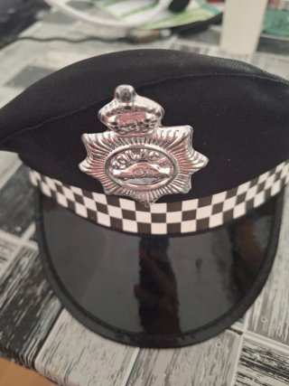 Gorra Policía Disfraz Talla Única