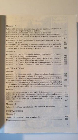 Anatomia de la melancolia. Rober Burton