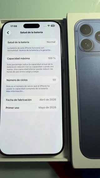 iPhone 17 Pro Max Azul