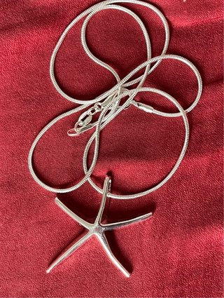 Colgante Estrella de Mar Plata 925 de 45 cm