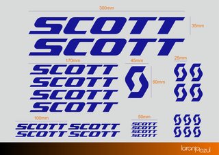 Kit Autocolantes Refletores Scott Bicicleta