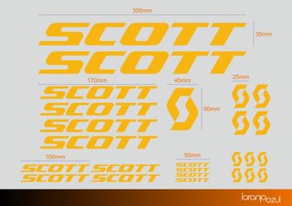 Kit Autocolantes Refletores Scott Bicicleta