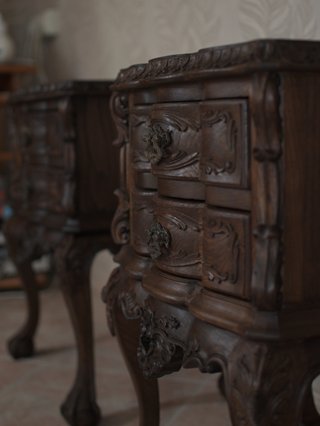 Pareja de mesitas antiguas estilo D. João V