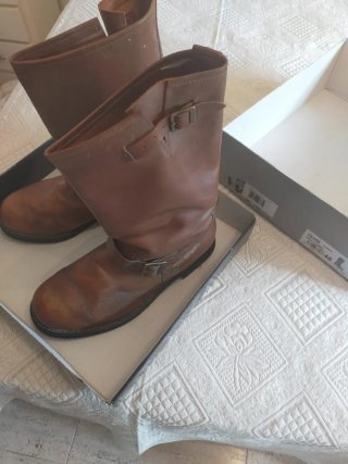 Botas de motorista de cuero