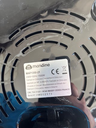 Freidora de Aire Mandine 1500W