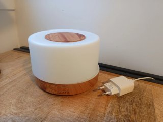Difusor Humidificador Aromas Madera y Blanco NUEVO