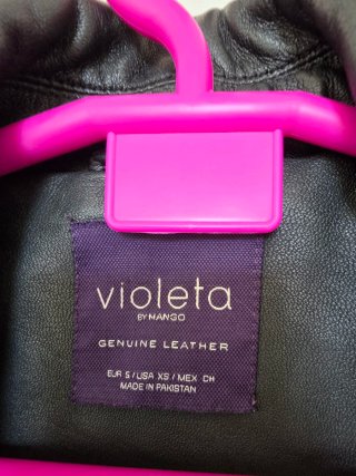 Cazadora Biker Piel Ovino Negra