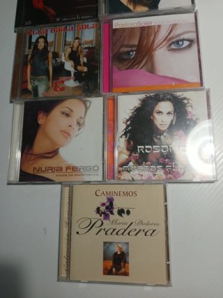 Lote 7 CDs Música Latina Pop Rock Flamenco