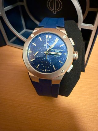 Reloj hombre Baume & Mercier Riviera azul/plateado