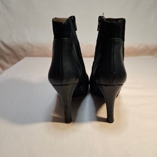 Botines tacón plataforma ante y piel