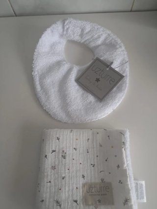 Conjunto babero y bavita Uzuturre
