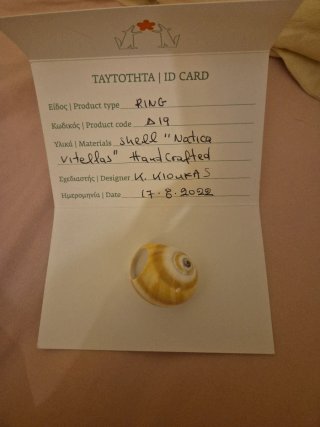 Anello artigianale conchiglia