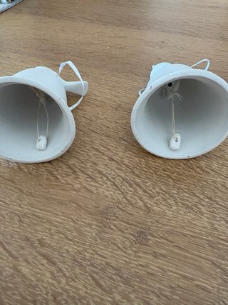 2 Adornos de Porcelana con Pájaros