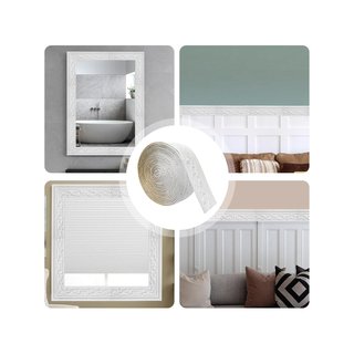 Cenefa adhesiva pared 10mx8cm blanca