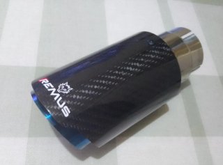Cola de escape Remus carbono