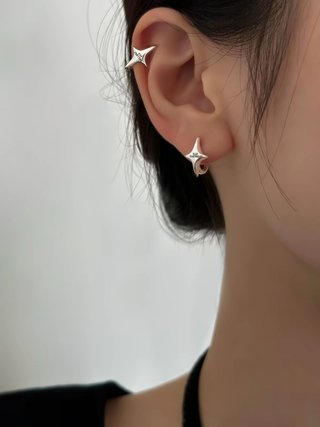 Pendientes de poste de plata 925