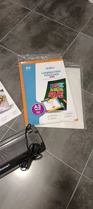 Plastificatrice Blusmart + Fogli A3 e A4