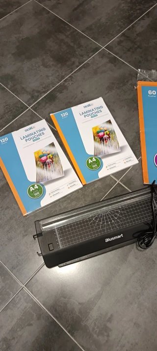 Plastificatrice Blusmart + Fogli A3 e A4