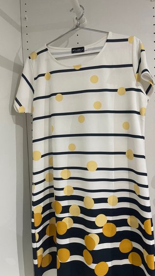 Vestido rayas azul y blanco