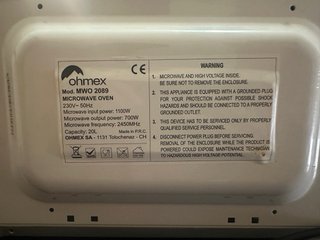 Microondas Ohmex MWO 2089 700W 20L