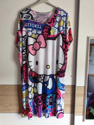 Vestido Hello Kitty Talla grande Multicolor