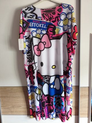 Vestido Hello Kitty Talla grande Multicolor