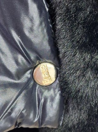Cappotto Herno foderato pelliccia beige/nero