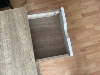 Mesa escritorio madera y metal