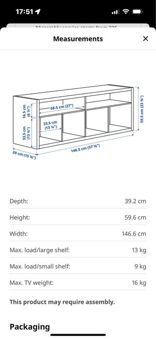 Mueble TV estantería modular