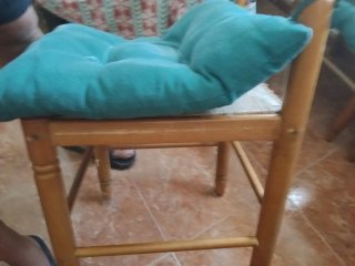 Mesa de cocina madera con cajones