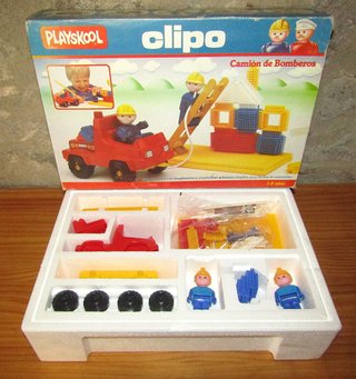 PLAYSKOOL CLIPO CAMION BOMBEROS 1987 NUEVO